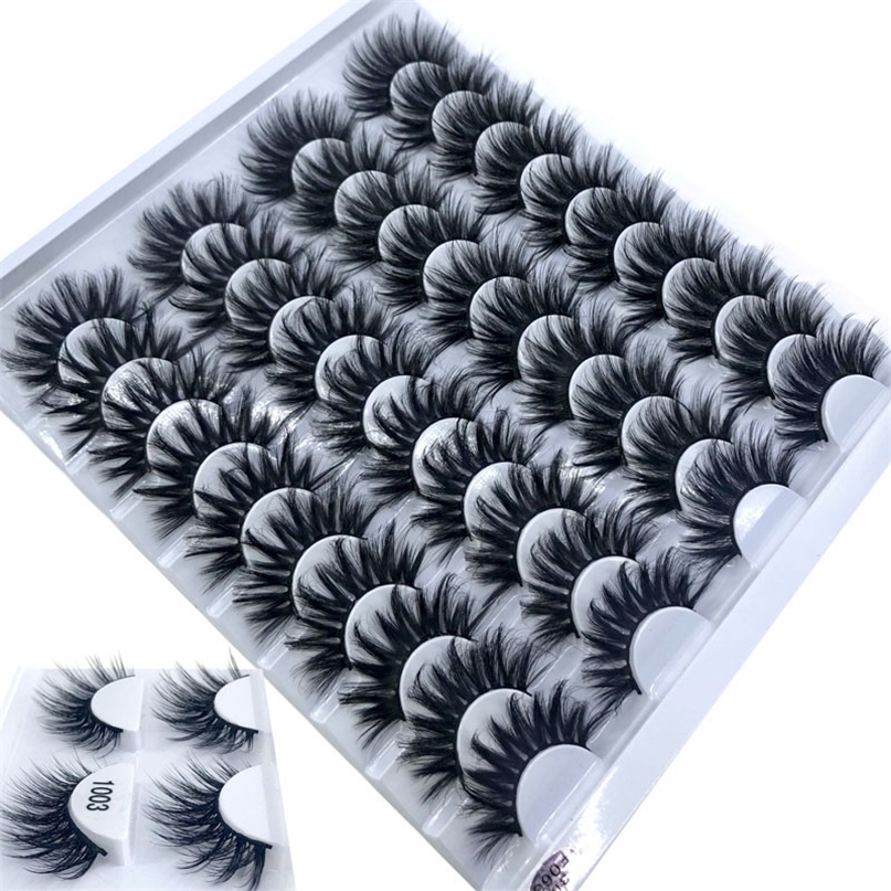 

2 20 pairs 8 25mm fake Eyelashes 100 Mink Lashes Natural Dramatic Volume Extension False 220617