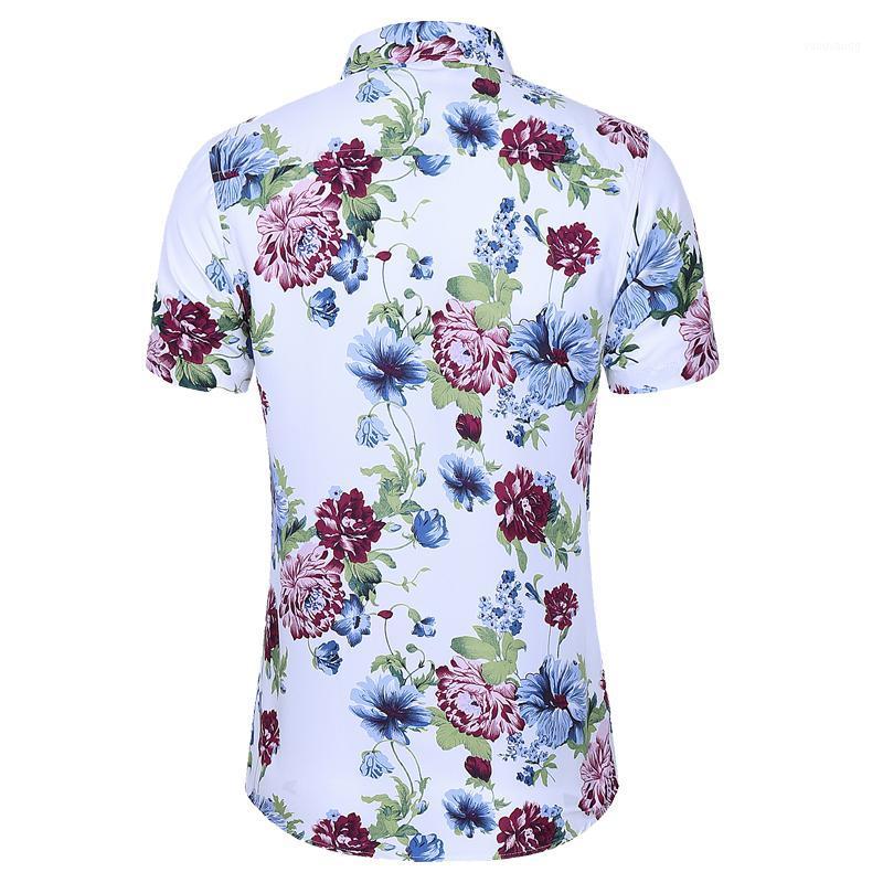 

Men's Casual Shirts 2022 Beach Hawaiian Shirt Male Plus Size 6XL 7XL Summer Flower Fashion Printing Short Sleeve Men, C7062