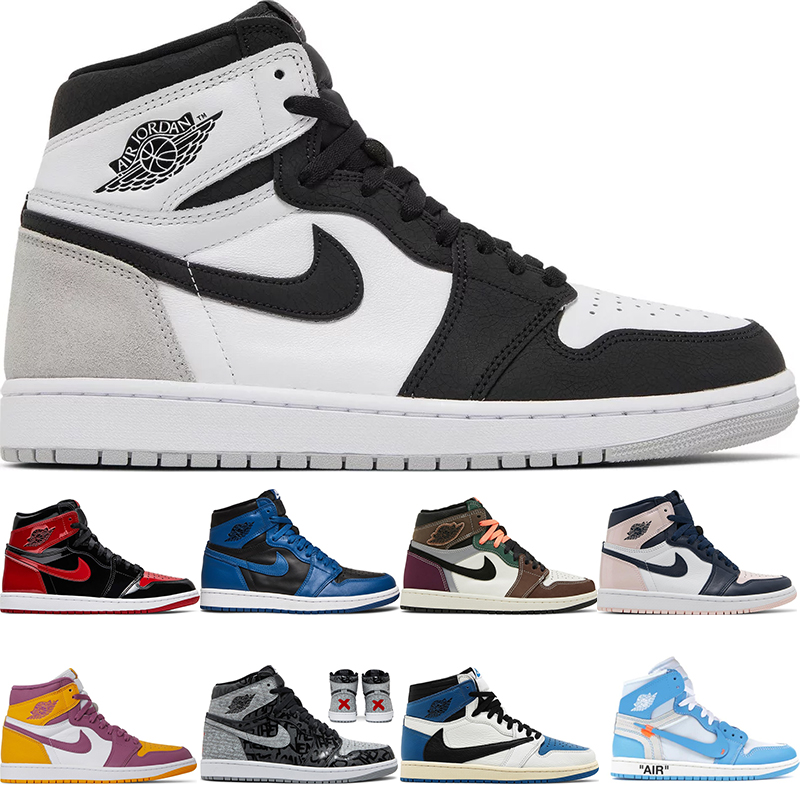 

Nike Air Jordan 1 Basketball Shoes 1:1 Quality AJ1 New Stage Haze University Blue Union Off White Travis Scott Dark Mocha 1S Sneakers With Box Stockx, 37