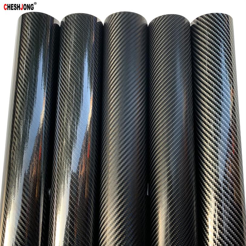

2D 3D 4D 5D 6D Carbon Fiber Vinyl Wrap Film Waterproof Car Stickers Console Computer Laptop Skin Auto Motorcycle Accessories299R, 4d carbon black
