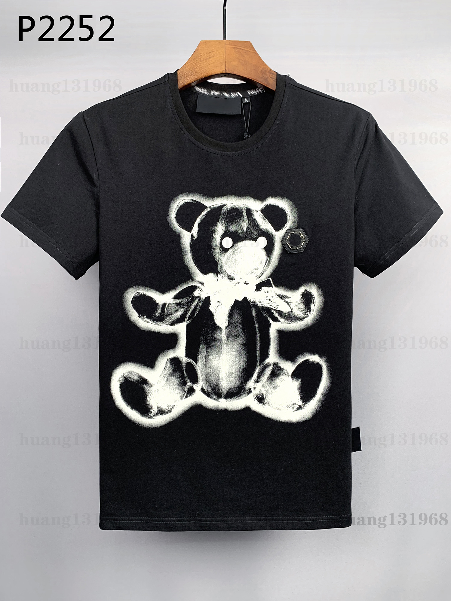 

tshirt Plain T Shirts Phillip Pla graphic t shirt men designers Top Sell PP Skull Diamond Short sleeve Dollar bear Brand tee O-Neck high Quality Skulls tops, Make up for price