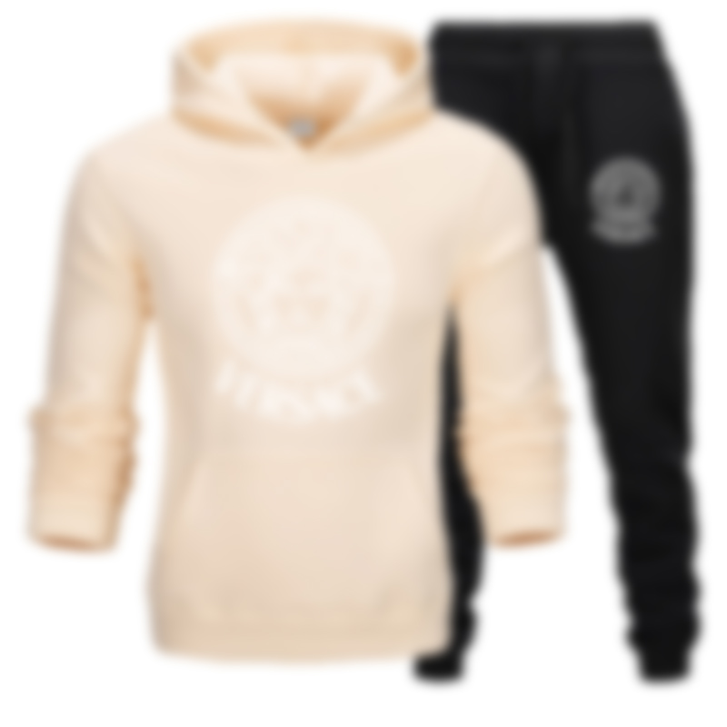 designer Tracksuits Men's Pullovers sportswear Cotton Hoodie Two Pieces and Pants Sports Shirts Fall Winter Track suit Black Clothing