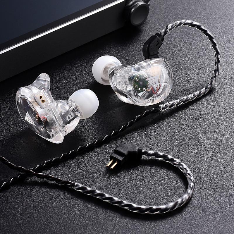 

Headphones & Earphones Qkz VK1 Wired Headset Copper Driver HiFi Mobile Phone Heavy Bass In-ear Earphone IEM Gaming SportHeadphones Headphone, Black no mic