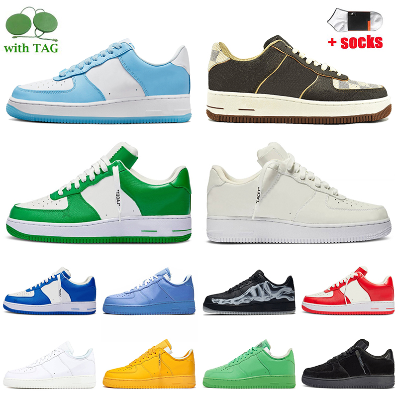 Top Fashion Women Mens Airforces 1 Low Designer Casuall Shoes 2022 AF1s Travis Scotts 1s Platform Sneakers Nail Art Gym Green Paisley Offs White