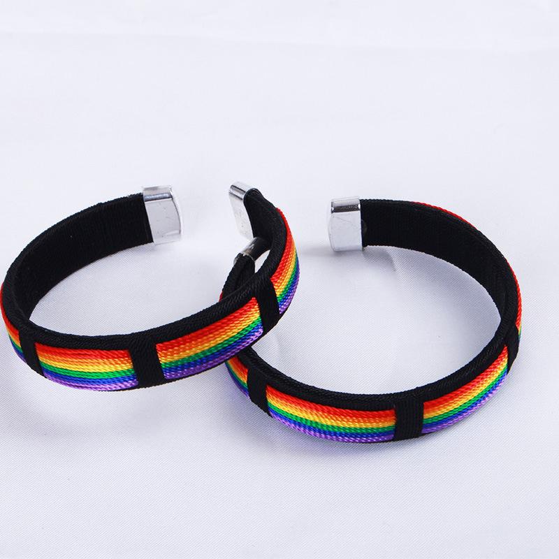 

Bangle Kpop Lesbians Gays Bisexuals Rainbow Bracelets Women Men Pride Friendship JewelryBangle