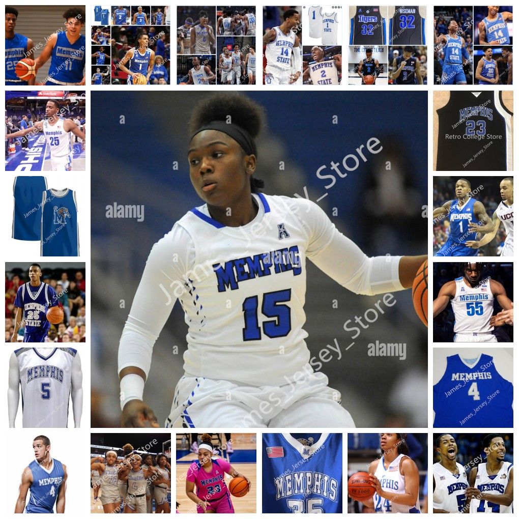 2022 NCAA Custom Memphi Tigers Maillot de basket-ball universitaire cousu 52 LANYCE WILLIAMS 53 LANETTA WILLIAMS 3 JATYJIA JONES 5 AERIAL WILSON