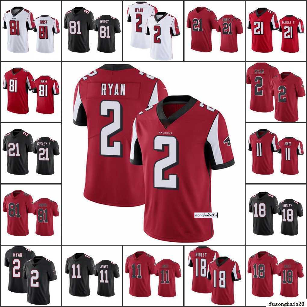 

Custom Atlanta''Falcons''Men #2 Matt Ryan 11 Julio Jones 21 Todd Gurley 81 Hayden Hurst Women Youth Limited''NFL''Jersey, 12