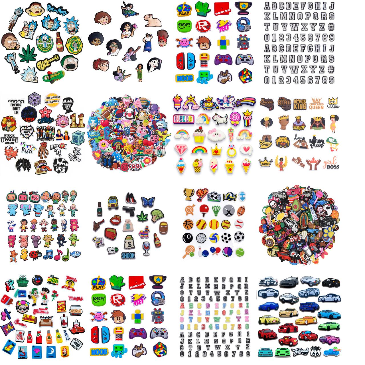 

Game Shoe Charms Parts Accessories Fits For Kids Girls Boys Teens Women Men Croc Clog Sandals Decoration Pvc Pins Party Favor Birthda amoPm