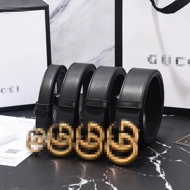 

Classical Brass belt Luxurys Designers Pearl buckle belts for mens woman Girdle Jeans Waist belt 2020 RHSHT, No box