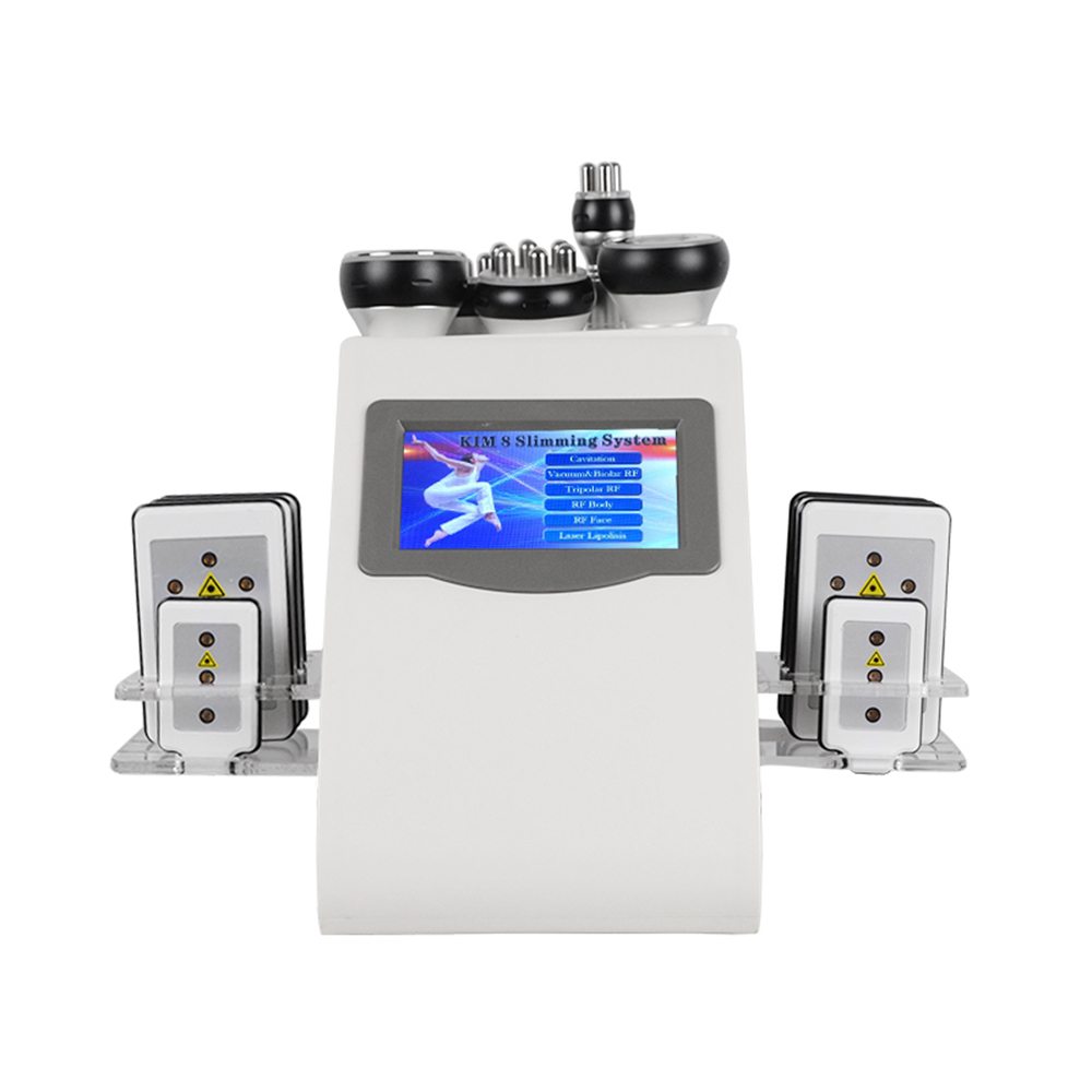 

Mini 6 in 1 40k Cavitation Ultrasonic Lipolysis RF Slimming Machine Vacuum Pressotherapy Liposuction Body Sculpting For Lipo Laser Fat Wrinkle Removal Home Use