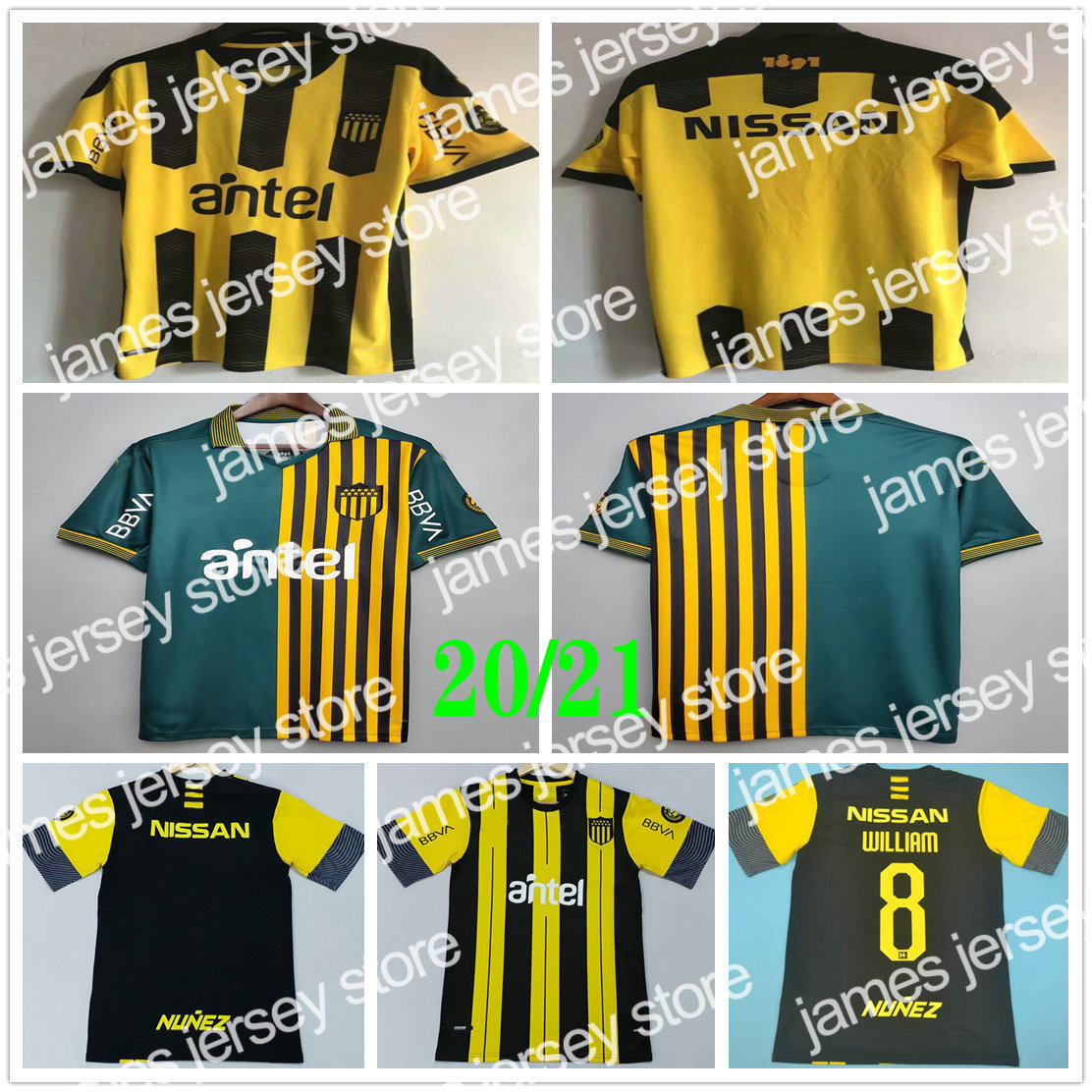 

Soccer Jerseys 20 21 Uruguay Commemorative Edition Penarol soccer jersey maillots de foot C.RODRIGUEZ 2020 yellow green football shirt Camiseta de futbol
