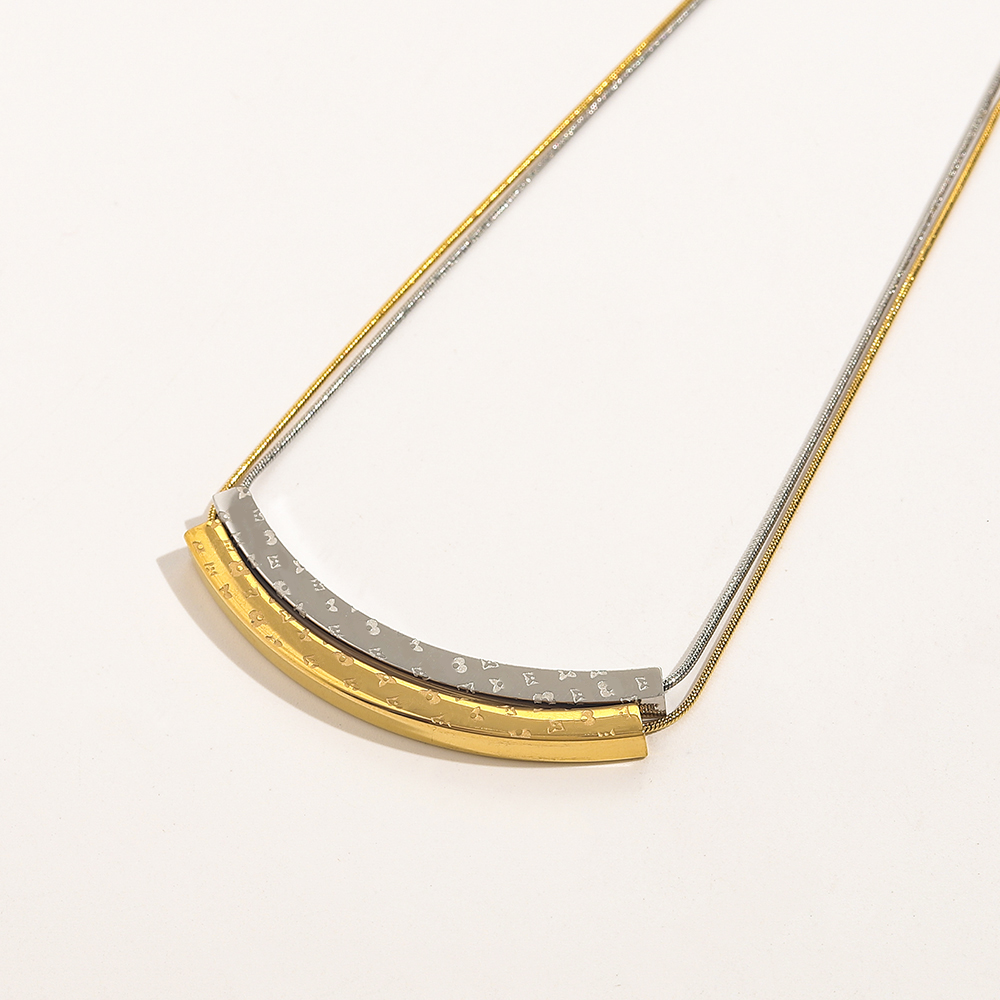 

High Quality Fashion Choker Necklace Designer 925 Silver Plated 18K Gold Plated Stainless Steel Letter Pendant Necklaces For Women Wedding Jewelry ZG1225
