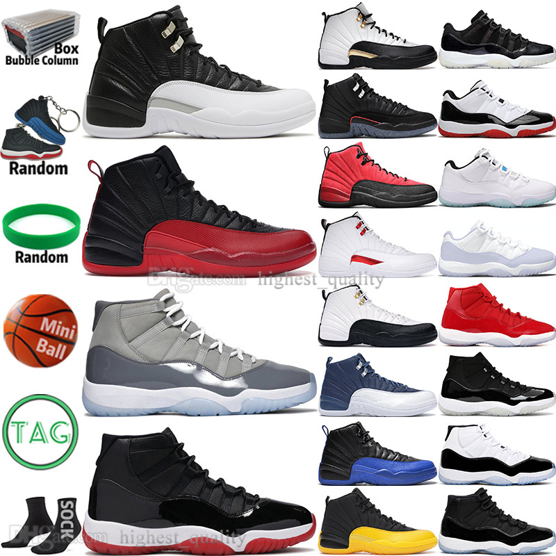 

Playoffs Royalty Taxi 12 12s Mens Basketball Shoes Cool Grey 11 11s Concord Bred 4 4s Sketch Legend Blue Flu Game Royal Utility Grind Men Sports Women Sneakers Trainers, #04