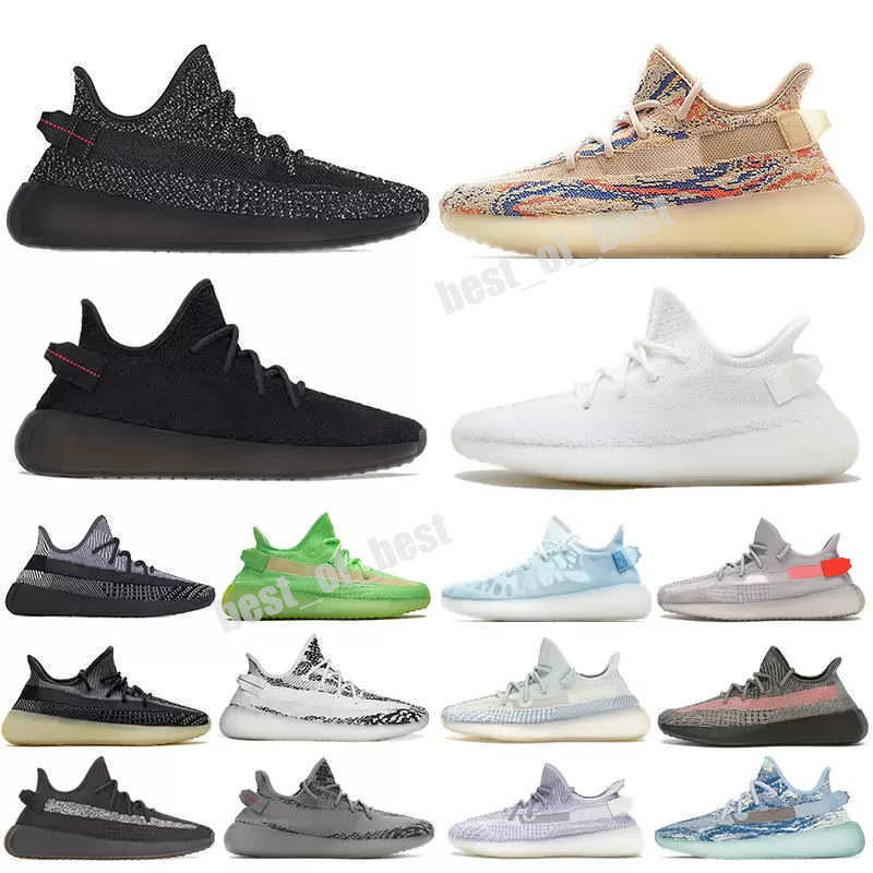 

Top Quality Running Shoes Mesh Unisex Spring And Fall Breathable Fluorescence Lace Up Men Women Sneakers Zebra Yezzies Yeezies Boots Size36-48, Customize