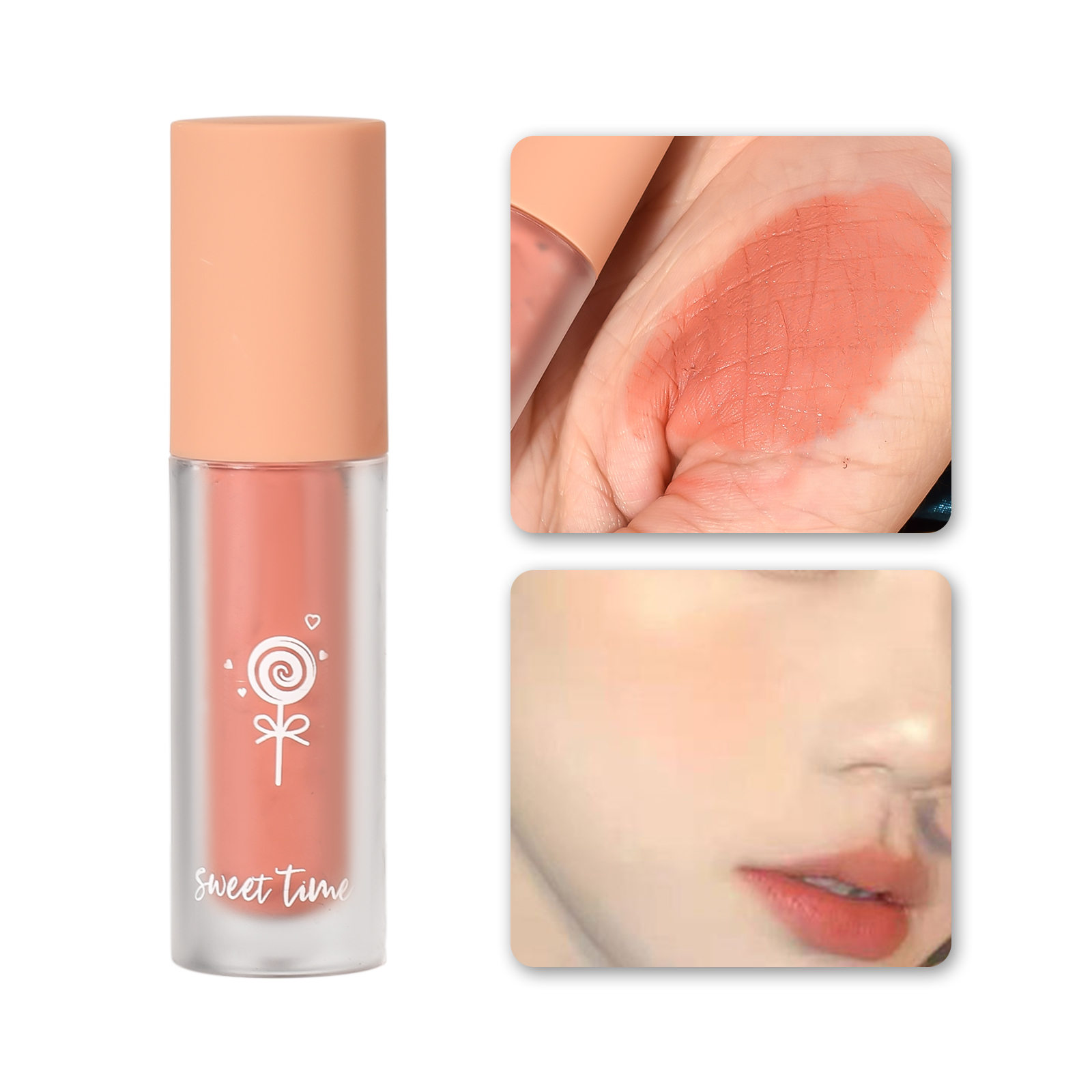 

Contouring blush liquid natural face brightening rose red 1pc, Pink