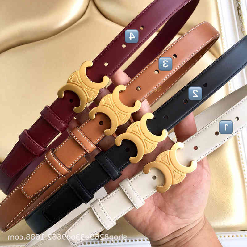 

Belts Designer Luxury Caramel leather Arc de Triomphe belt net red fine copper buckle versatile Classic Jeans Belt AADNYTWP, Black