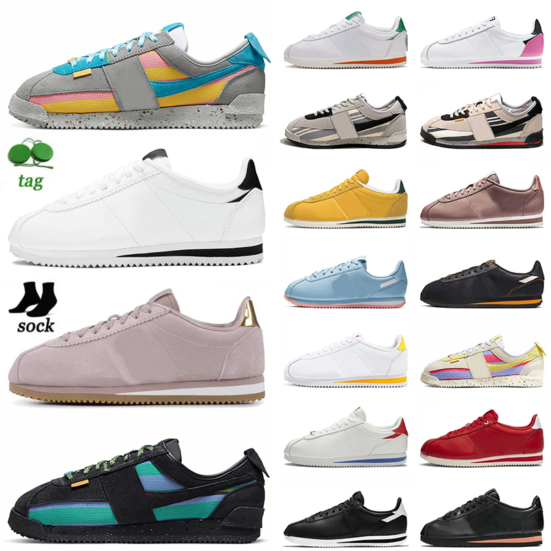 

Designer Union Og Flat Cortez Sp Casual Shoes Sneakers for Mens Women Classic Black White Smoke Grey Sesame Lemon Frost Off Noir Cortezs, C28 36-40