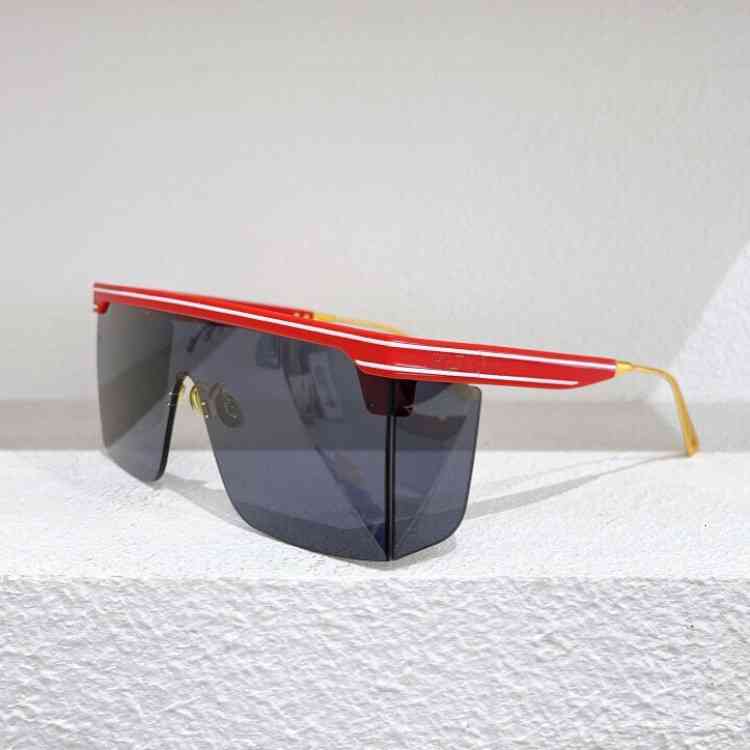 

Sunglasses goggles personalized fashion letters old flower conjoined lenses sunglasses women men's C