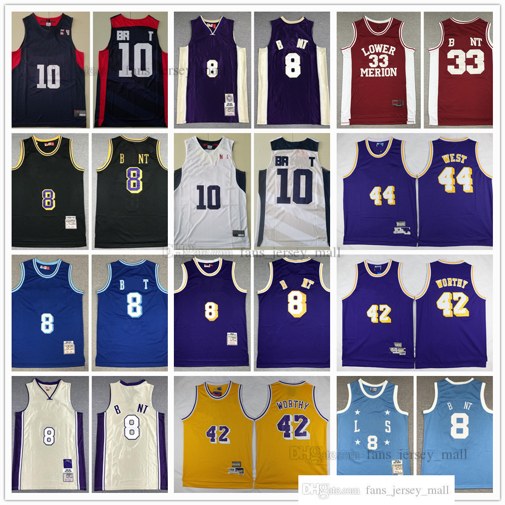 

Stitched Mitchell and Ness Jersey Basketball 42 Worthy Jersey 24# 8# 10# 44 Jerry Artest West Retro White Black 1996-1997 1998 2003-2004, Same as picture