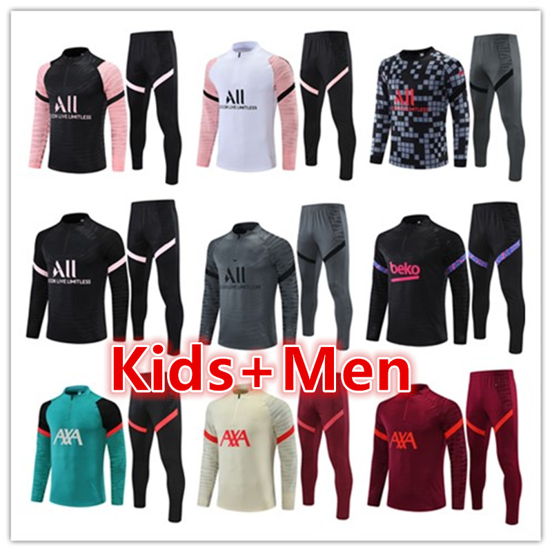 

2022 kids + mens Soccer Jerseys tracksuit football training sets kit survetement foot chandal futbol jersey maillot Camiseta de fútbol chándal tracksuits jacket, 18