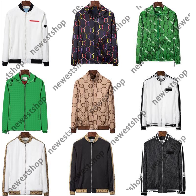 

2022 mens jackets Designer Double color letter print Jacket Men Womens Outwear Windbreaker Zipper coats Man Streetwear long Sleeve Hooded Windbreak luxurys coat