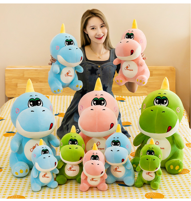 

Bulk purchases are welcome, cute little dinosaur plush toy dolls, sofa pillows, and pillows, #1