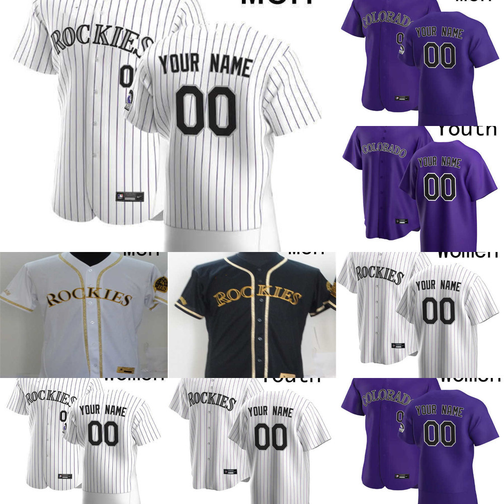 

Baseball Jersey Men Women Youth Colorado 25 C.J. Cron 9 Connor Joe 24 Ryan McMahon 19 Charlie Blackmon 7 Brendan Rodgers 15 Randal Grichuk Rockies, Colour