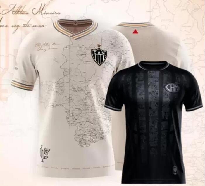 

2021 2022 23 Atletico Mineiro HOME men Soccer Jersey special edition 21 22 Fred Cazares Otero Moura Elias Robinho Valdivia Adilson Santos Football Shirt, Yellow