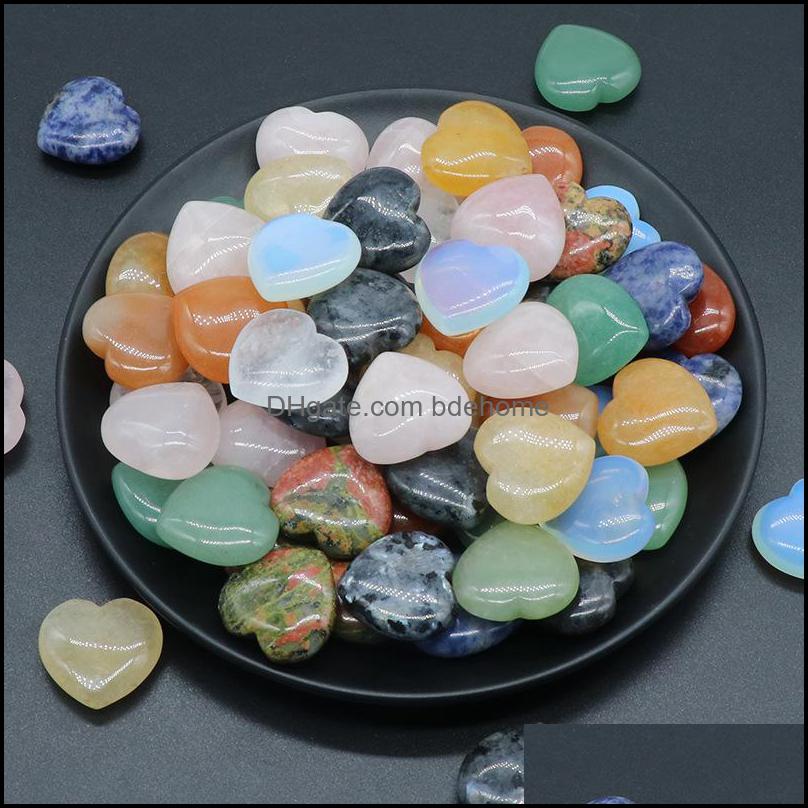 

Stone 25Mm Heart Statue Natural Carved Decoration Rose Quartz Hand Polished Healing Crystal Reiki Trinket Gift Room Orna Bdehome Dh1Uk