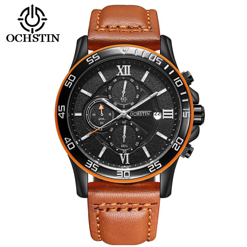 

OCHSTIN Business Men Watches Top Brand Luxury Famous Mens Quartz Watch Wrist Male Watch Clock Hours Relogio Masculino, Color 5