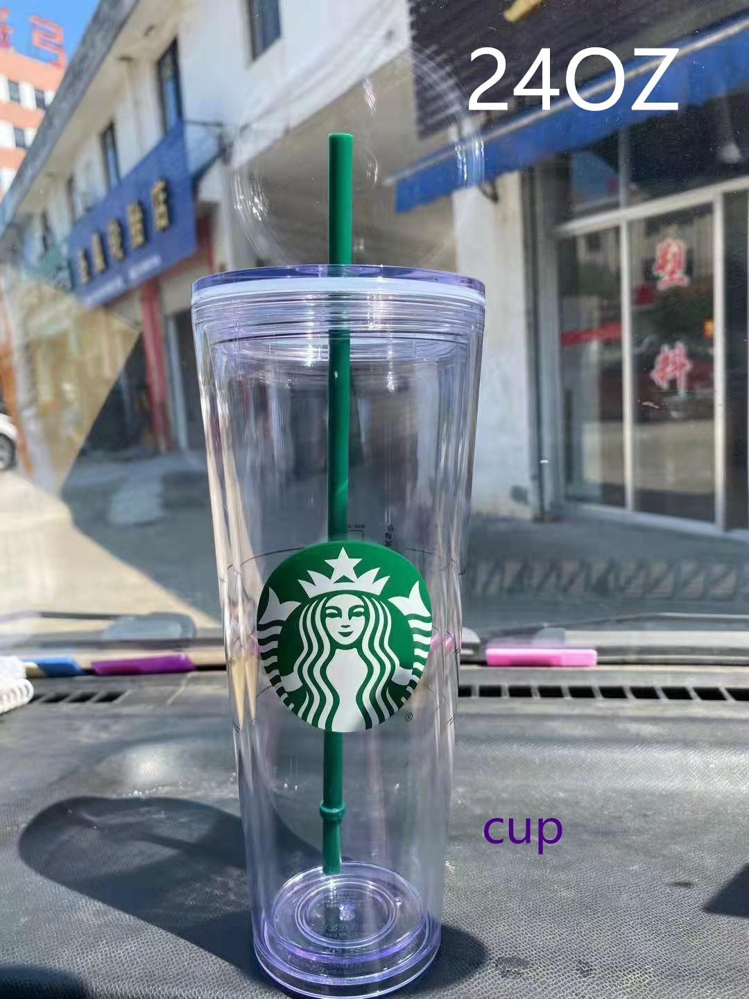 

mermaid Starbucks Mugs 20 piece 24OZ/16oz Double plastic tumbler Bottom Cup Goddess Gift Lid reusable transparent drinking flat tumblers straw, Extras are not products