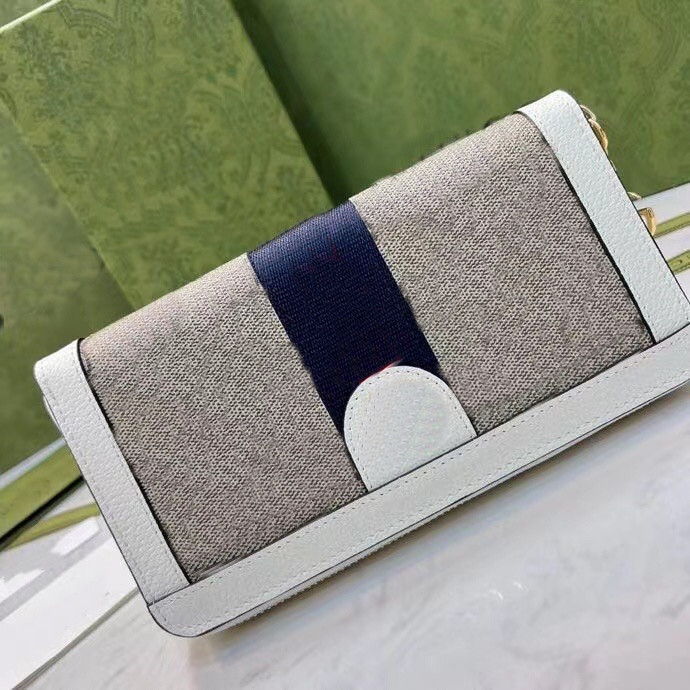 

High quality designer wallet Unisex red blue stripe zero wallet credit card bag long and short delivery box