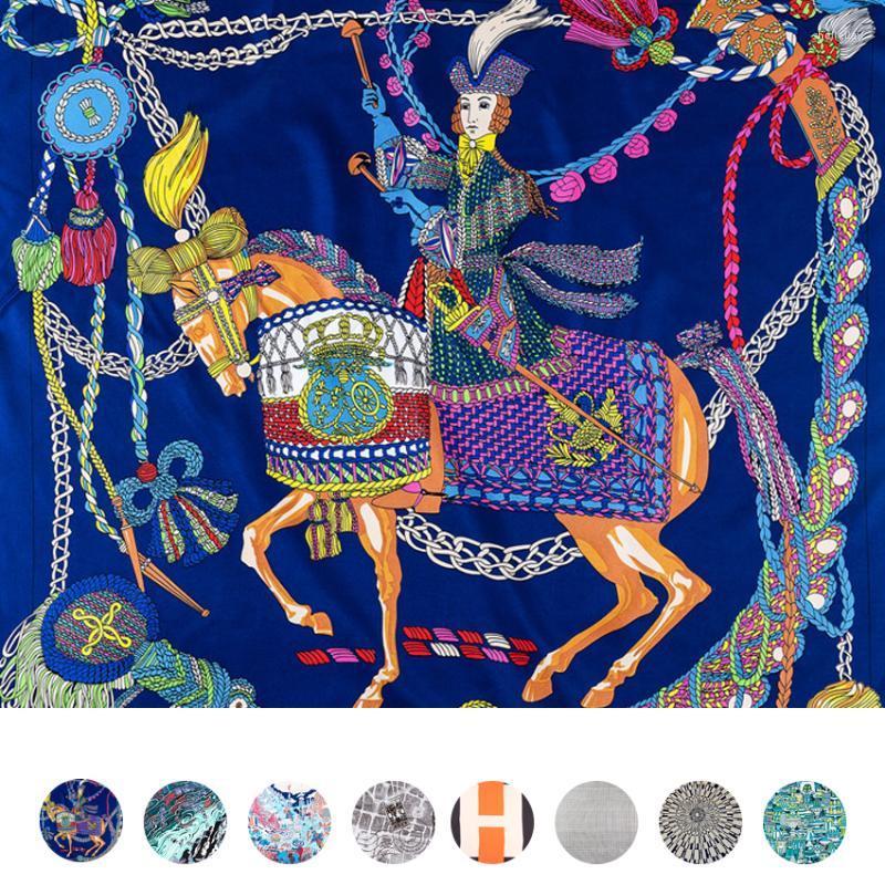 

Scarves Square Twill Scarf Hand Rolled Silk Designer Foulard Print 90cm Edges BandanasScarves ScarvesScarves Shel22