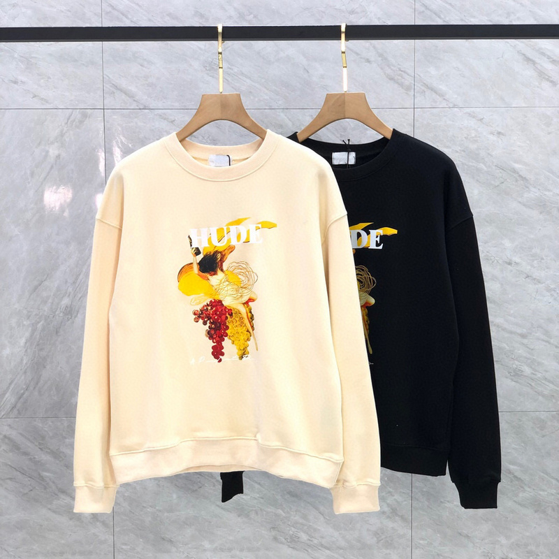 

2022 Autumn Winter USA Angel Grape Wine Hoodie Skateboard Hoody Unisex streetwear Pullover Sweatshirt, Apricot