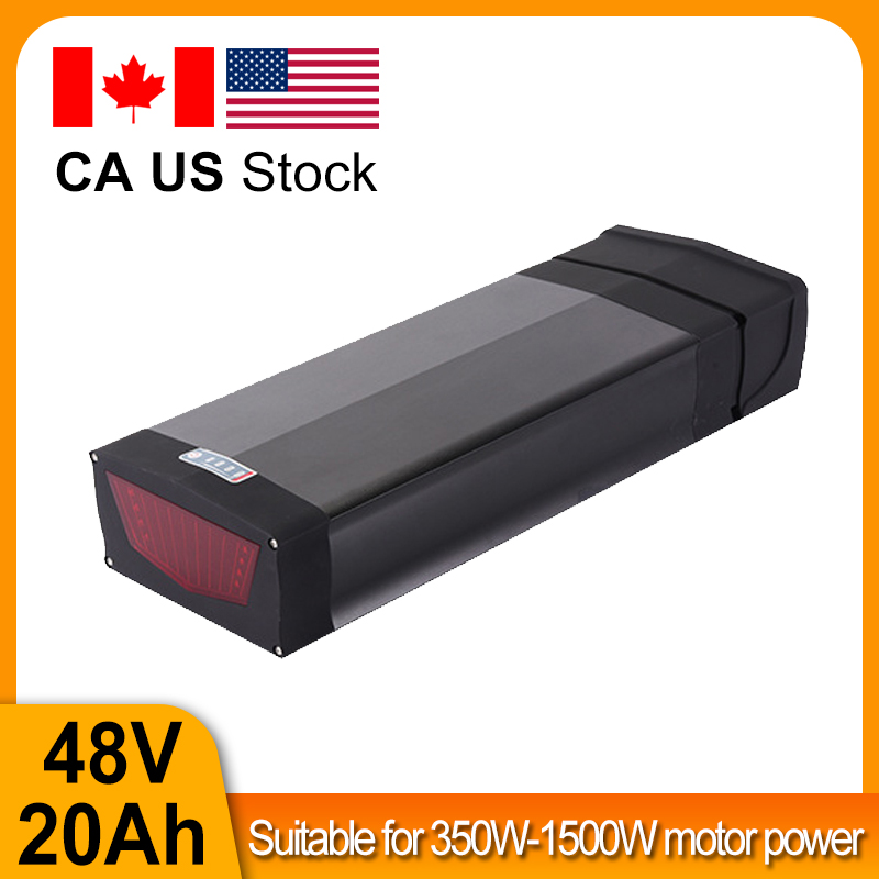

Rear Rack eBike Battery 48V 20Ah With Double Luggage Carrier for1500W 1000W 750W 500W 20"-28 inch Motor