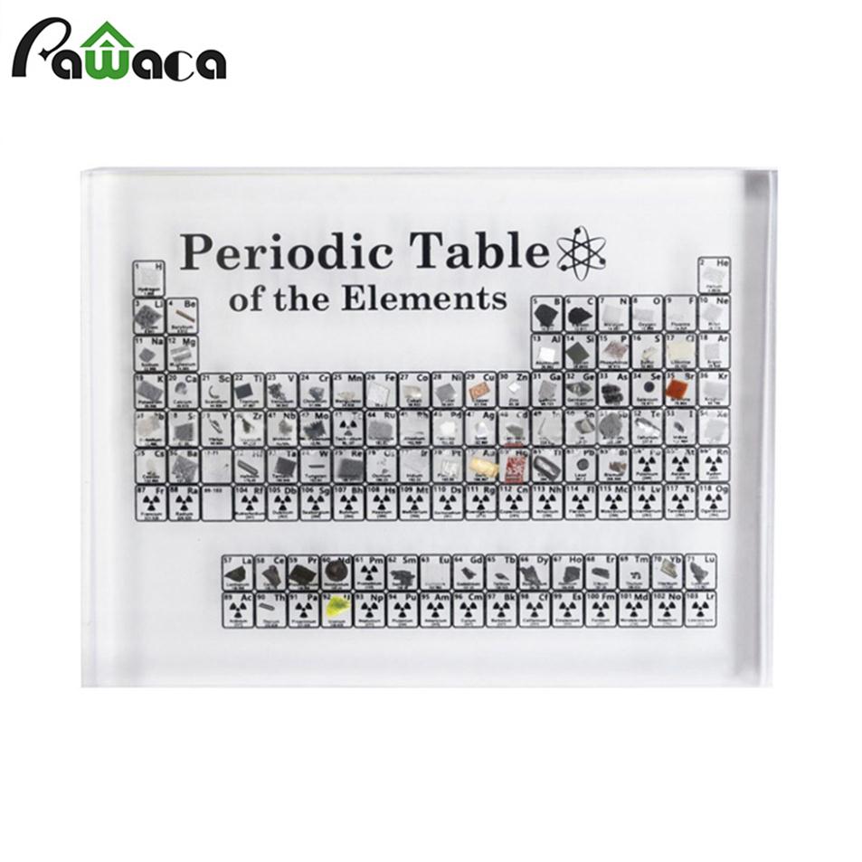 

Acrylic Periodic Table of Elements Display Kids Teaching Birthday Teacher's Day Gifts Chemical Element Display Card Home Deco227M