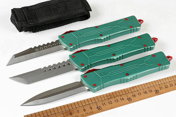

CNC A10 Dalong aluminium alloy handle Automatic Knives 7CR17 Blade Outdoor camping portable pocket knife wilderness survival tactical AUTO Knife