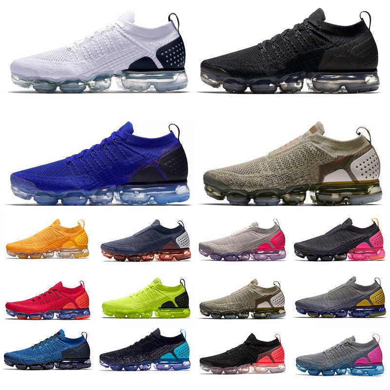 Knit 2.0 man running shoe Triple Black white University Gold Racer Blue Red Hot Punch Moon Particle Heritage Pink Blast trainers men woman shoes