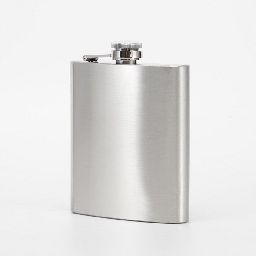 

Stainless Steel Silver 10oz Flask Sublimation Square Wine Bottle With Lid DIY Custom Heat Press Transfer Portable Travel Whisky Shot Cup B4