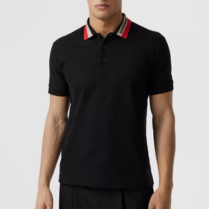 

2022SS Neckliney Letter Polo Tee Fashion DIY T-Shirt Man Women Summer casual business clothing FZTX265, White