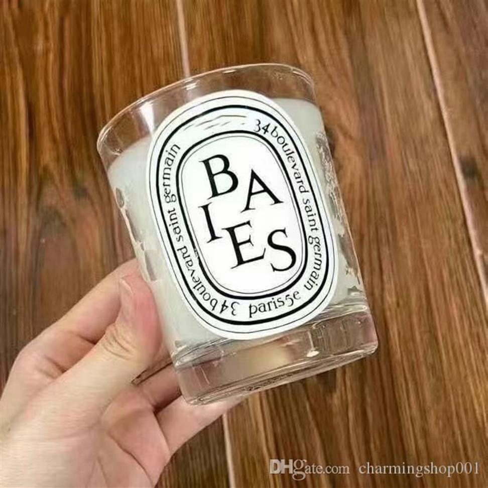 

Nice Fragrance & Deodorant scented candle Santal Roses 190g bougie parfumee Netwt 6 5Oz top quality designer brand candles wholesa230F