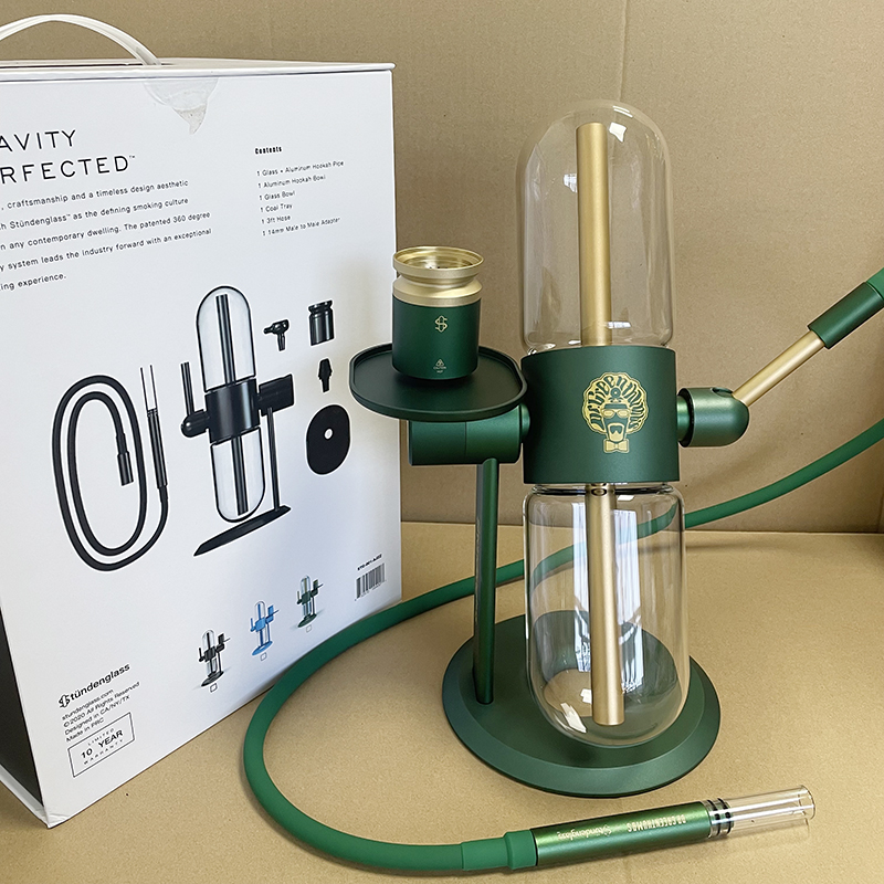 

2pcs MOQ Stundenglass Smoking Pipe Cookies Blue Dr Greenthumbs Green Gravity Hookah Water Bong With Oil Burner Accessories