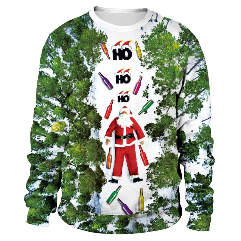 

Men's Hoodies & Sweatshirts Christmas Men Women Round Neck Long-sleeved Sportsweater 3D Digital Print Casual Fashion Xmas Party Couple Sport, 10