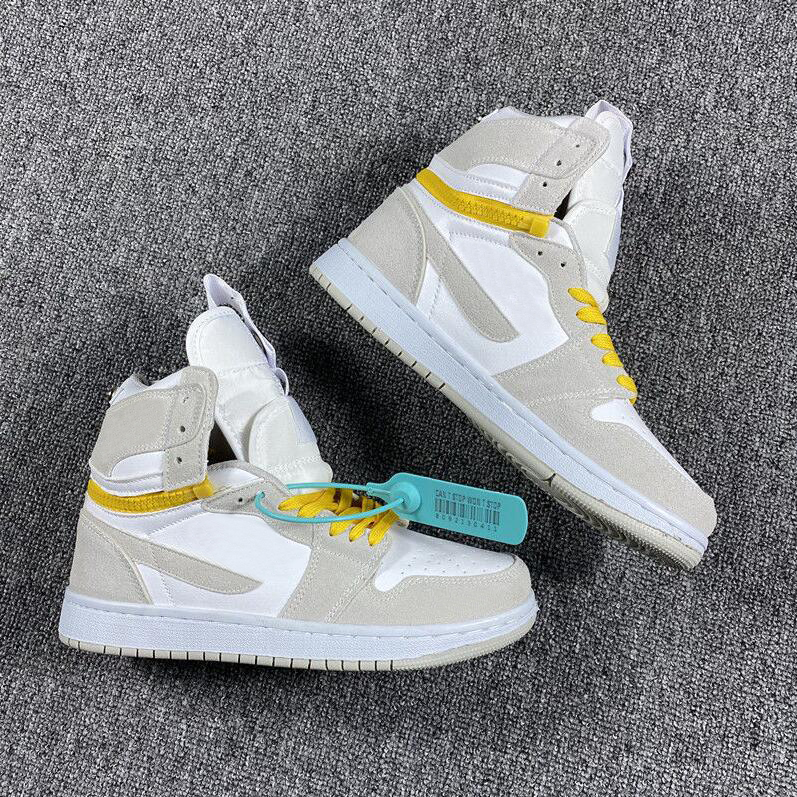 

Shoes Top Quality 1 High Switch Light Smoke Grey Basketball Men Women 1s White Sail-Tour Yellow Outdoor Sneakers CW6576-100 Dress Shoe, Customize