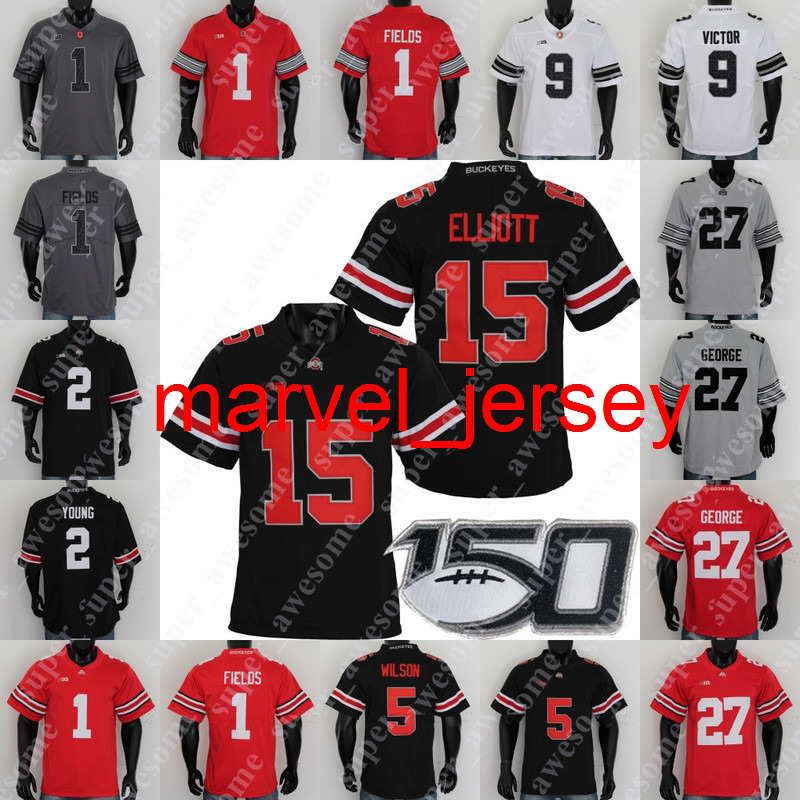 

NCAA Ohio State Buckeyes Football Jersey Terry Glenn 97 Cameron Heyward 7 Chris Gamble J.T. Barrett Antoine Winfield Keith Byars Joe, Black red number