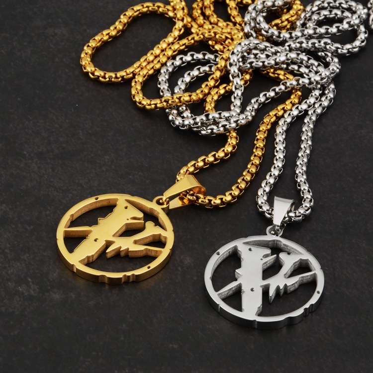

Designer lightning joint necklace titanium steel does not fade men's and women's pendant necklaces original hip-hop tide brand jewelry