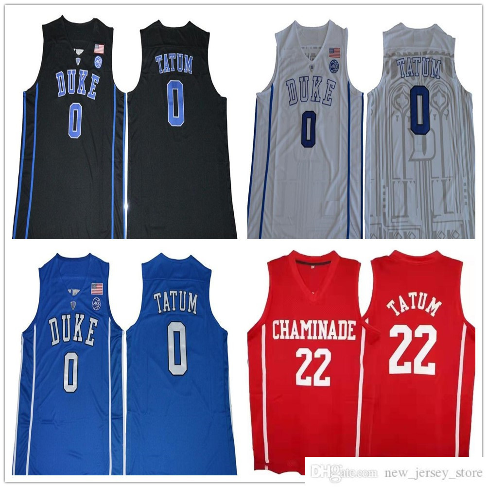 

Stitched NCAA Vintage Duke Blue Devils College Basketball Jerseys Jayson 0 Tatum White Black Chaminade High School Red 22 Tatum Jersey University, As picture