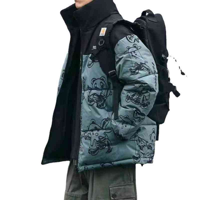 

Looking for a Small Batch of Thickened Down Jacket Wo Snow Mountain Assault Couple's Jacket, Beige