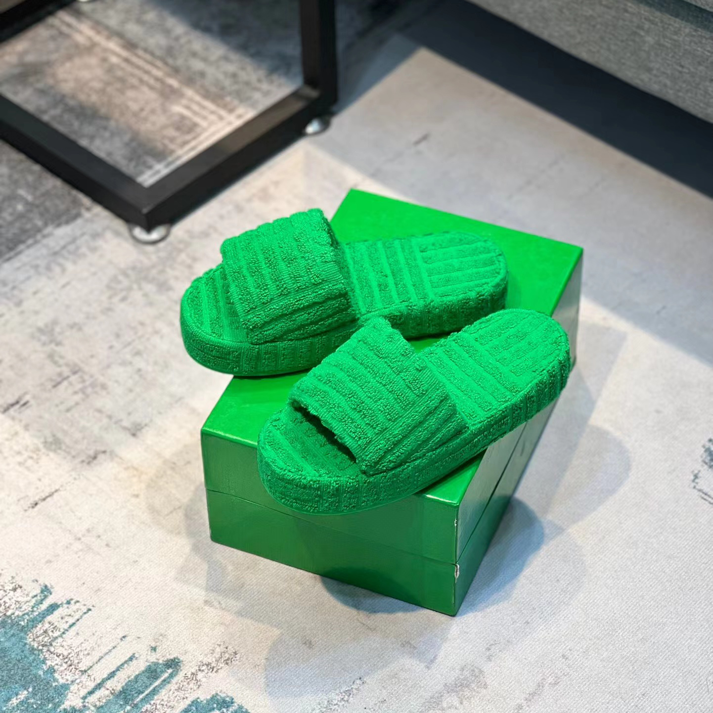 

Designer Slippers Warm Sandals Resort Sponge Platform Shoes luxury Autumn Winter man Women Slipper Furry Scuffs Sandal fashion Towel Slides Sponges Slide, Orange