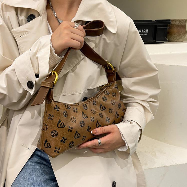 

Underarm Bag Women's Summer Niche Design Shoulder Bag Handbag, Brown